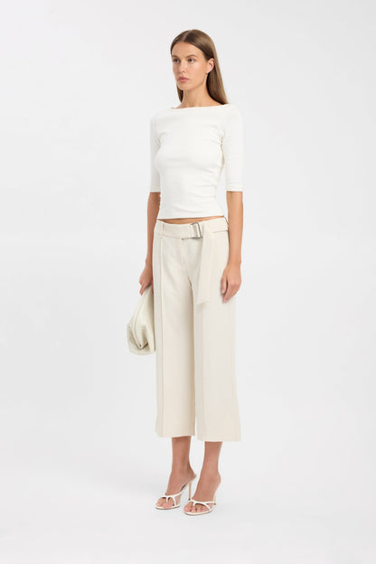 Opal Pin Tuck Capri