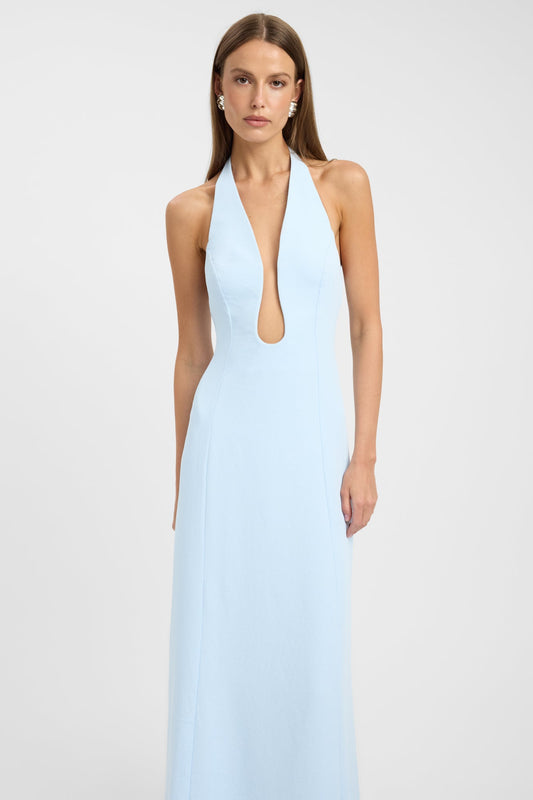 Oyster Low Cut Maxi Dress
